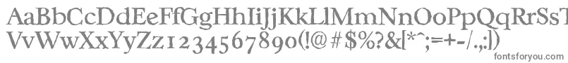 Шрифт CasablancaantiqueRegular – серые шрифты