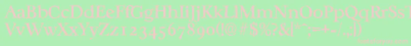 CasablancaantiqueRegular Font – Pink Fonts on Green Background