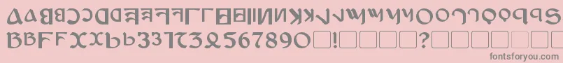 AnayankaBold Font – Gray Fonts on Pink Background