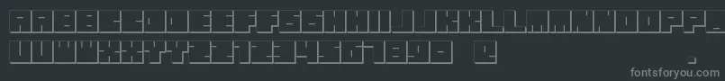 fuente OkiExtrude – Fuentes Grises Sobre Fondo Negro