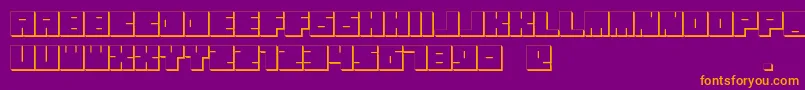 Подробнее о шрифте OkiExtrude Шрифт OkiExtrude – оранжевые шрифты на фиолетовом фоне