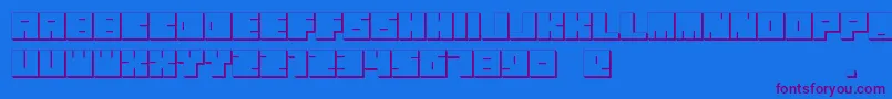 More about OkiExtrude Font OkiExtrude Font – Purple Fonts on Blue Background