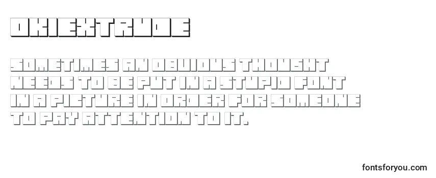 OkiExtrude Font