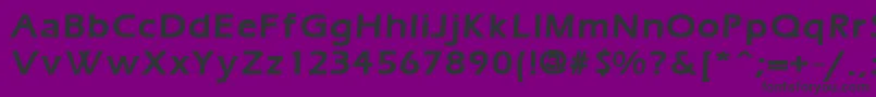 ErgoemildBold-Schriftart – Schwarze Schriften auf violettem Hintergrund