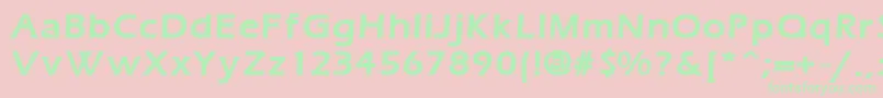 ErgoemildBold Font – Green Fonts on Pink Background