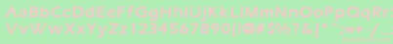 ErgoemildBold Font – Pink Fonts on Green Background