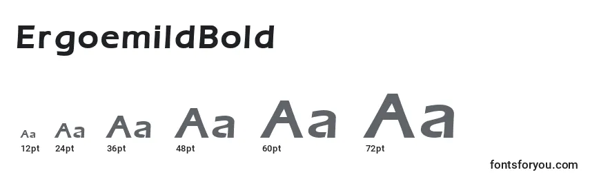 ErgoemildBold Font Sizes