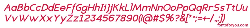 EligiblesansBolditalic Font – Red Fonts