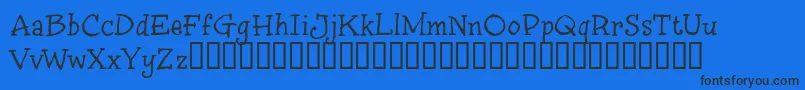 InkyST Font – Black Fonts on Blue Background