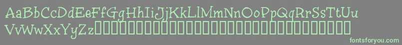 InkyST-fontti – vihreät fontit harmaalla taustalla