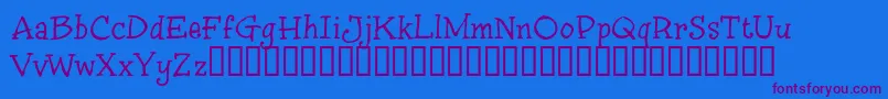 InkyST Font – Purple Fonts on Blue Background