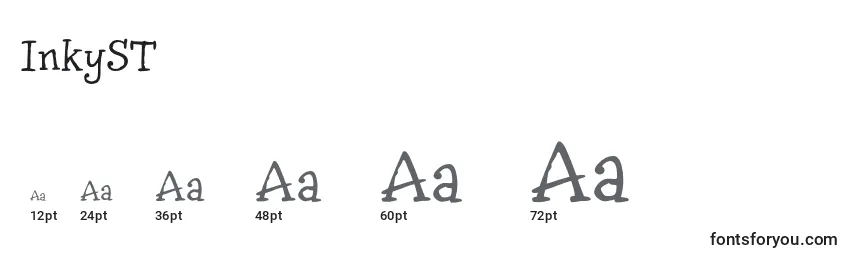 Размеры шрифта InkyST (45602)