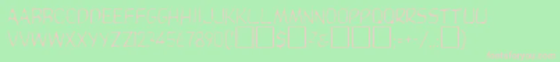 DorcasRegular Font – Pink Fonts on Green Background