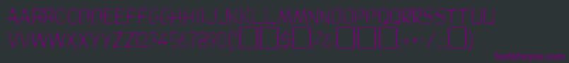 DorcasRegular Font – Purple Fonts on Black Background