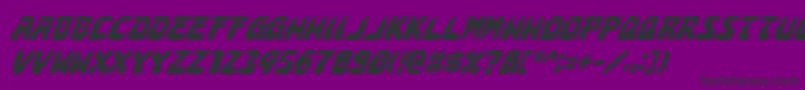 AstropolisCondensedItalic Font – Black Fonts on Purple Background