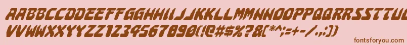 More about AstropolisCondensedItalic Font AstropolisCondensedItalic Font – Brown Fonts on Pink Background