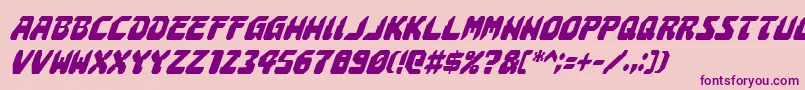 AstropolisCondensedItalic Font – Purple Fonts on Pink Background