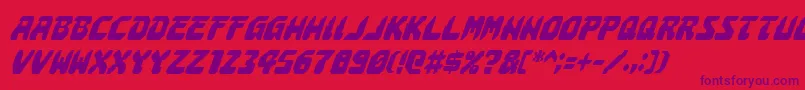 More about AstropolisCondensedItalic Font AstropolisCondensedItalic Font – Purple Fonts on Red Background