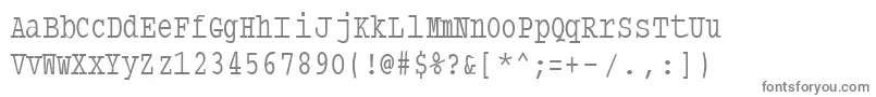 Шрифт Typewritercondensed – серые шрифты