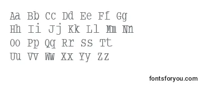 Обзор шрифта Typewritercondensed