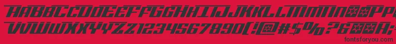 Rocketpoplaser Font – Black Fonts on Red Background