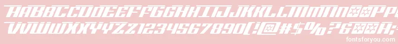 Rocketpoplaser Font – White Fonts on Pink Background