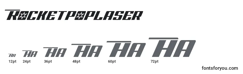 Rocketpoplaser Font Sizes