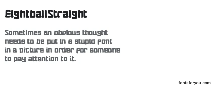 Review of the EightballStraight Font