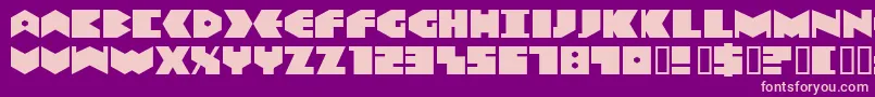 DataTransfer Font – Pink Fonts on Purple Background