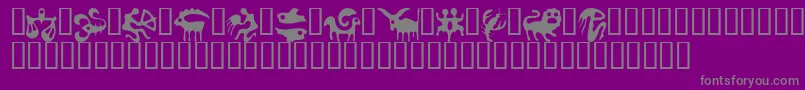 En savoir plus sur la police Zodiac ffy Police Zodiac ffy – polices grises sur fond violet