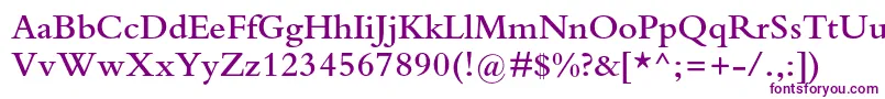 BembostdSemibold-fontti – violetit fontit valkoisella taustalla