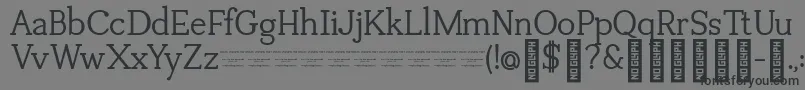 TuganoDemo Font – Black Fonts on Gray Background