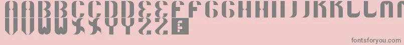 5curvo-Schriftart – Graue Schriften auf rosa Hintergrund