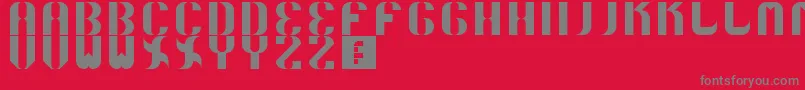 5curvo Font – Gray Fonts on Red Background