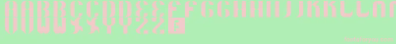 5curvo Font – Pink Fonts on Green Background