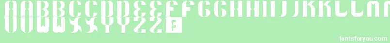 Шрифт 5curvo – белые шрифты на зелёном фоне