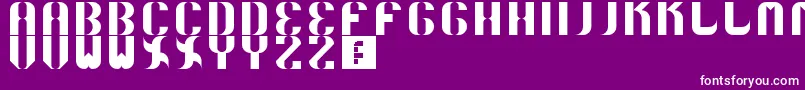 フォント5curvo – 紫の背景に白い文字