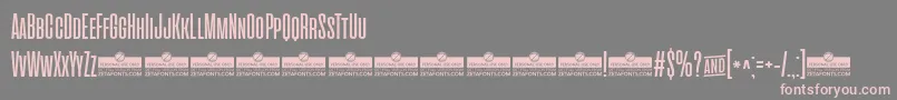 CinematograficaRegularTrial Font – Pink Fonts on Gray Background