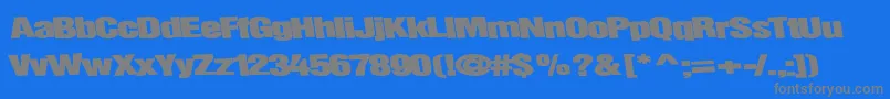 fuente Childsplaytype64Bold – Fuentes Grises Sobre Fondo Azul