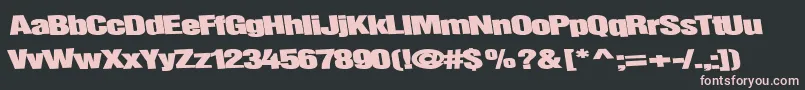 Childsplaytype64Bold Font – Pink Fonts on Black Background