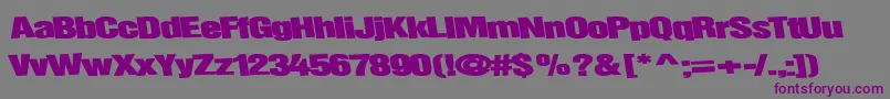 Childsplaytype64Bold Font – Purple Fonts on Gray Background