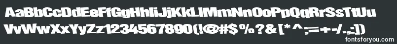 Childsplaytype64Bold-fontti – valkoiset fontit