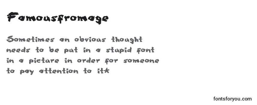 Famousfromage Font