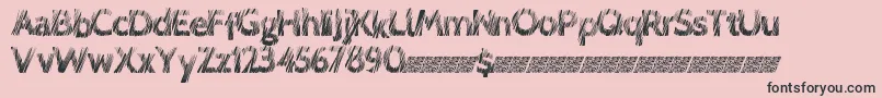 Lovescratch Font – Black Fonts on Pink Background