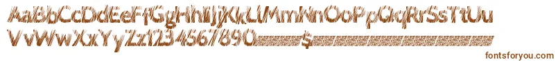Шрифт Lovescratch – коричневые шрифты на белом фоне
