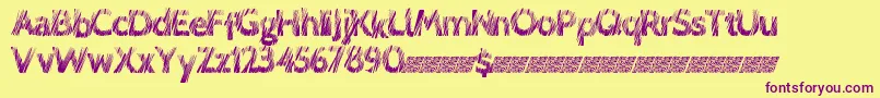 Weitere Informationen zur Lovescratch-Schriftart Lovescratch-Schriftart – Violette Schriften auf gelbem Hintergrund
