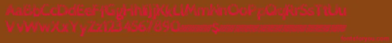 Lovescratch Font – Red Fonts on Brown Background