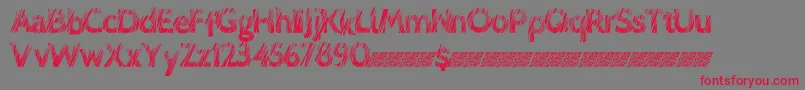 Lovescratch Font – Red Fonts on Gray Background
