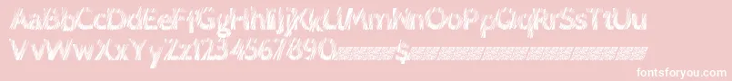 Lovescratch Font – White Fonts on Pink Background