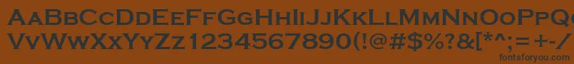 StCopperplateBold Font – Black Fonts on Brown Background